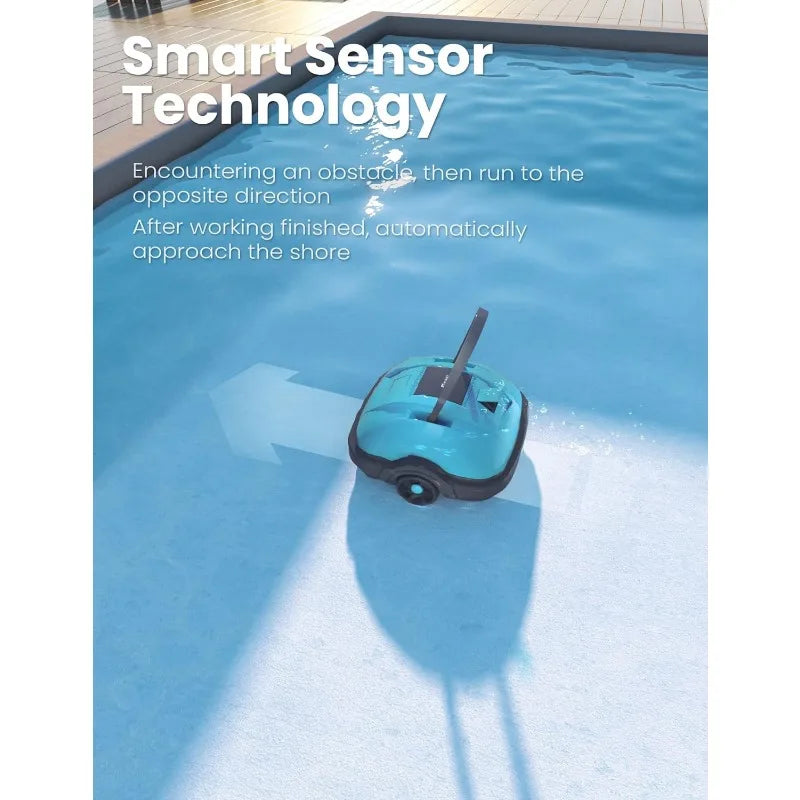 Cordless Robotic Pool Cleaner, Automatic Pool Vacuum