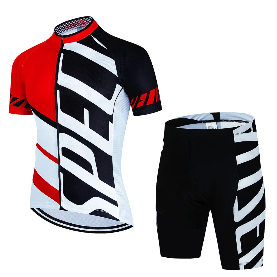 Men's Summer Cycling Jersey Set 🚴‍♂️ | Breathable Quick-Dry MTB Bike Suit | Ropa Ciclismo