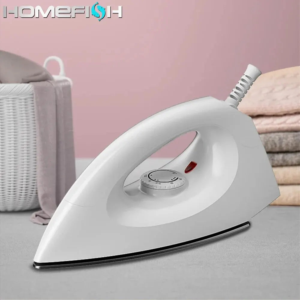 Electric Iron 1000W 5 Gear Adjustable Household Dry Ironing without Water Iron Hot Drilling Heat Transfer for Home Travel