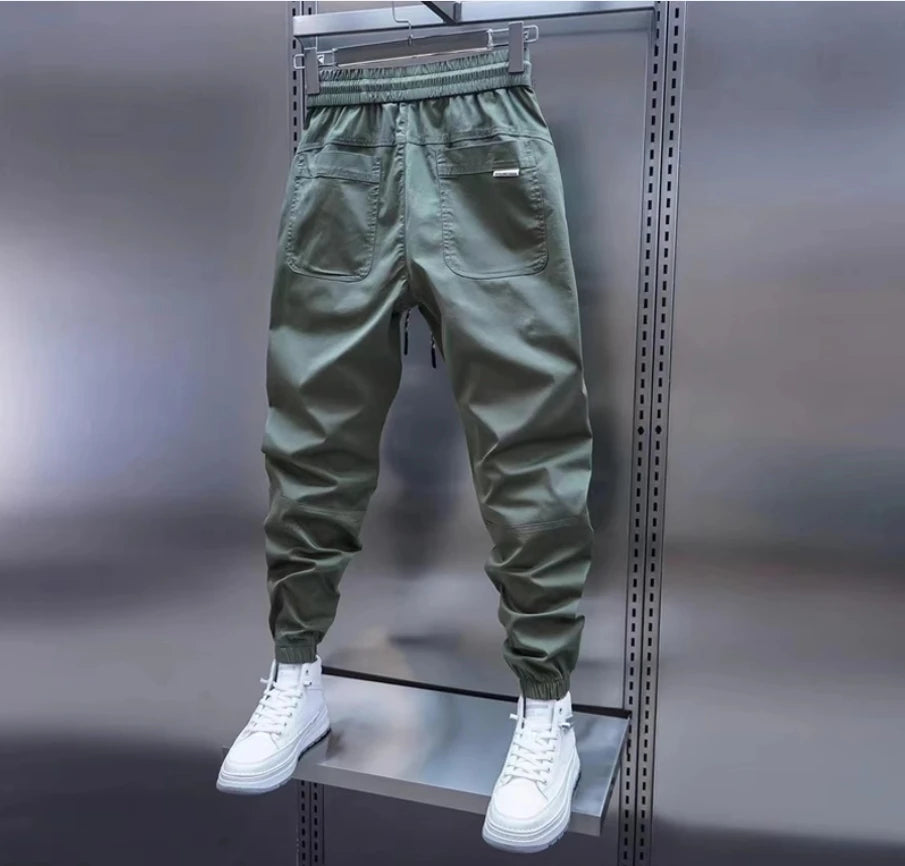 🛠️ Men’s Fleece Sweatpants with Ankle Binding 🌟 Jeans for men | Autumn and Winter Cargo Pants – Loose and Casual Style for Everyday Comfort