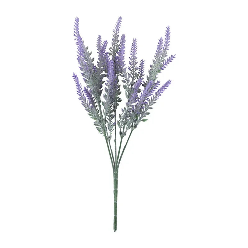 A Bunch of Provence Lavender Plastic Artificial Flowers False Plants Wedding Home Outdoor Garden Decoration Table Decoration