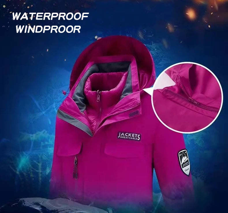 New Women’s Ski Suit ⛷️ Waterproof Windproof Snowboard Set – Warm Down Jacket & Snow Pants