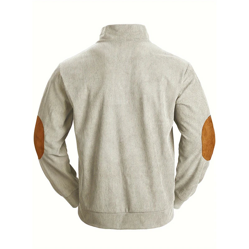 Men's Long-Sleeved T-Shirt | Autumn High Neck Pullover for Casual Sports