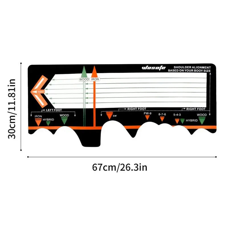 ⛳ Portable Golf Practice Putting Trainer Mat – Position Correction for Beginners