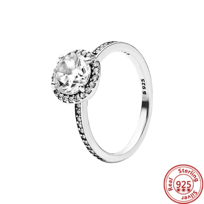 Elegant 925 Sterling Silver Crown Heart Wing Ring – A Timeless Anniversary Gift