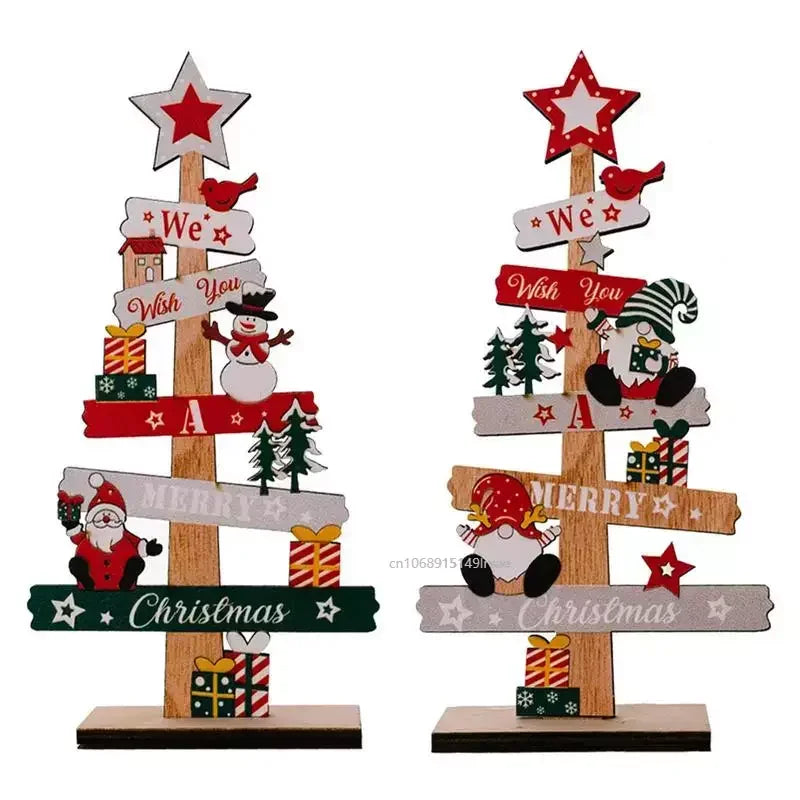 Desktop Christmas Tree Santa Claus DIY Decoration