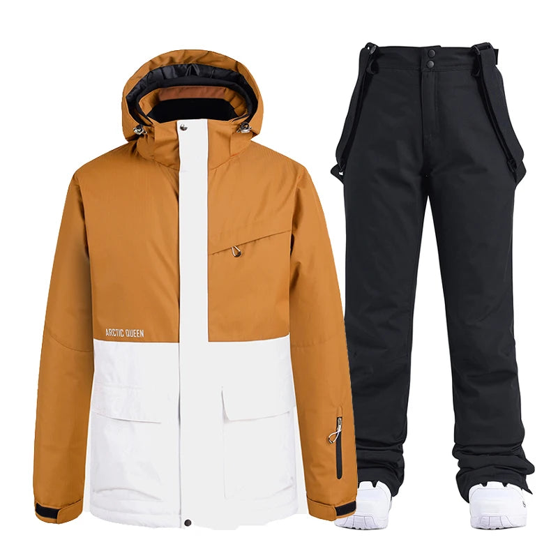 Unisex Snow Suit ⛷️ Waterproof Ski Jacket & Pants Set 🏔️ -30° Winter Snowboarding Outfit