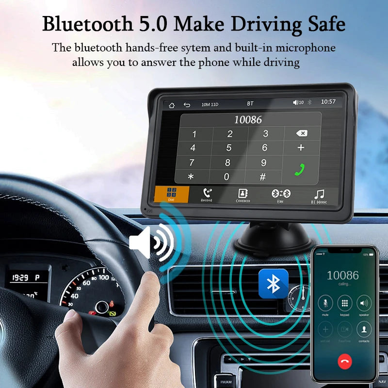 🚗 Hippcron CarPlay Android Auto Car Radio Multimedia Video Player 🚗