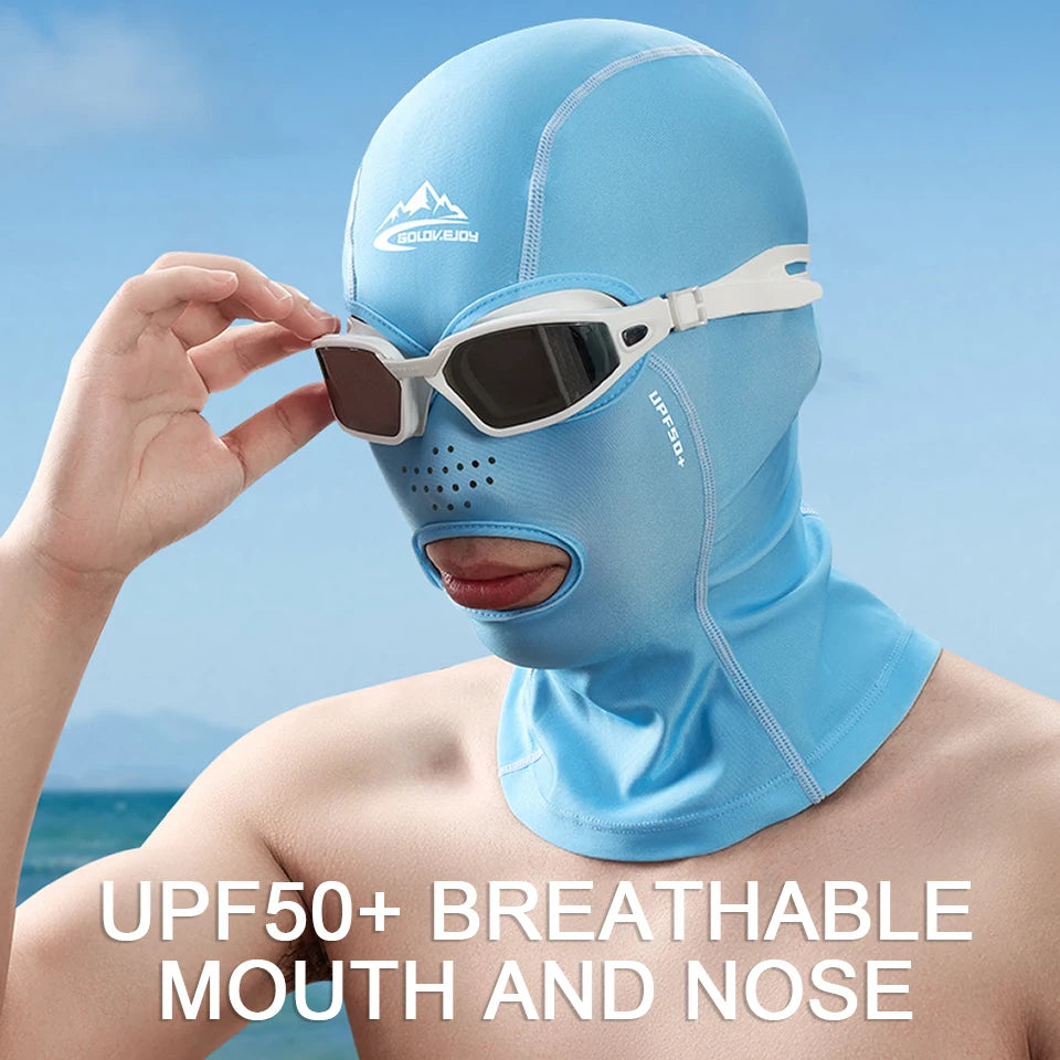 Breathable Cycling Balaclava | Ice Silk Facekini with UPF50+ Sun Protection | Outdoor Sports Headwear for Men & Women"