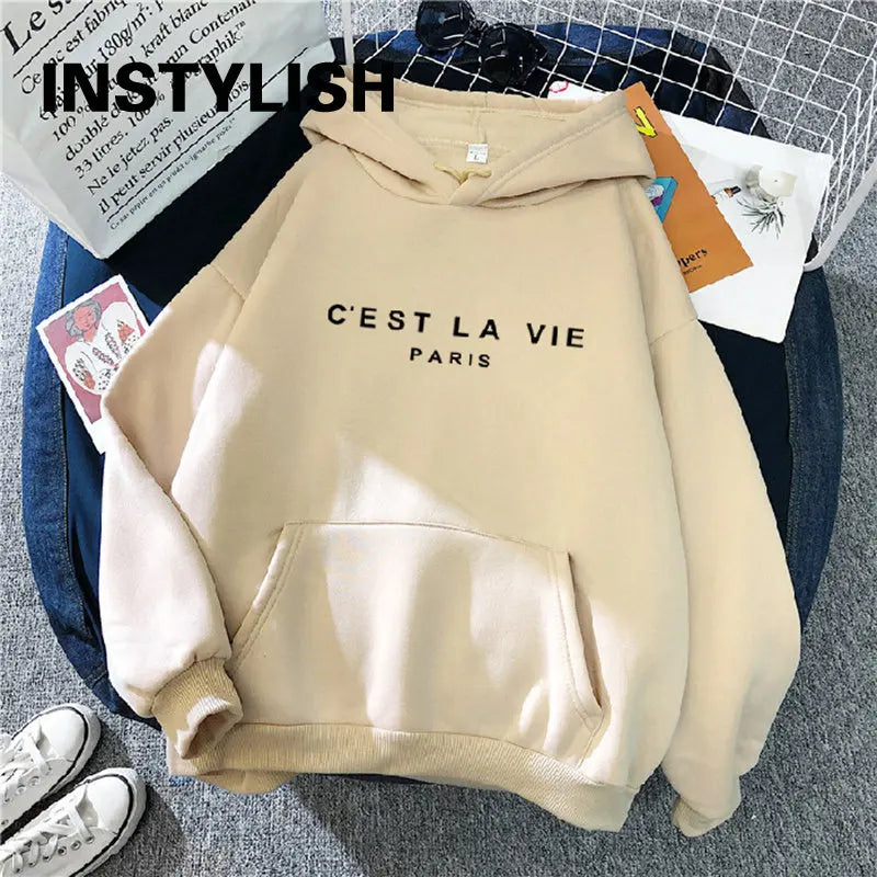 Women's Casual Print Loose Hoodie 🧥 | Long Sleeve Pullover | Streetwear Harajuku Style