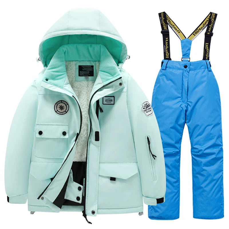 Kids' Waterproof Ski Suit Set – Warm Winter Snow Jacket & Pants for Boys & Girls ❄️