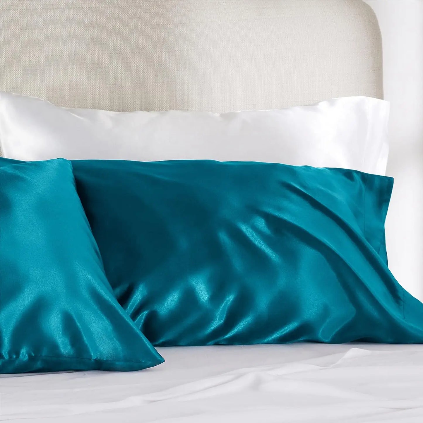 Bedsure Satin Pillowcase for Hair and Skin - Silky Soft Pillowcase with Envelope Closure, Similar to Silk Pillow Cases