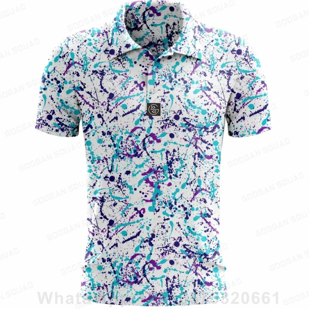 Men's Summer Polo Shirt ⛳ | Quick-Dry, Short Sleeve Casual Golf Tee