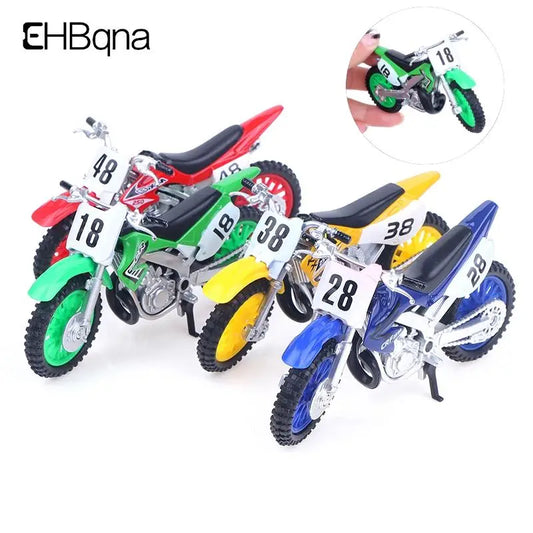 Simulated Alloy Motocross Motorcycle Model 1:18 Toy - Adventure Imitation Alloy Motorcycle Model for Home Decoration and Kids Toy Gift