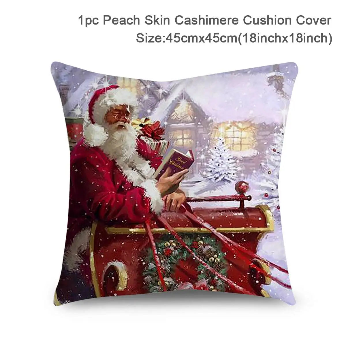 🎄 Christmas Cushion Cover 2024 | Merry Christmas Pillowcase for Home Decor | Natal & Navidad Holiday Gifts 🎁