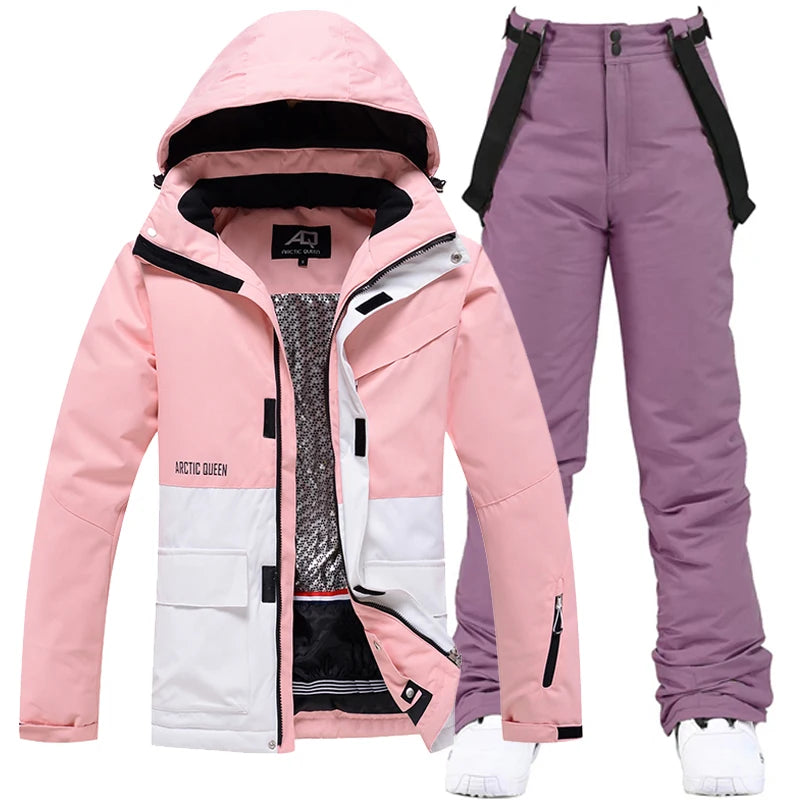 Unisex Snow Suit ⛷️ Waterproof Ski Jacket & Pants Set 🏔️ -30° Winter Snowboarding Outfit