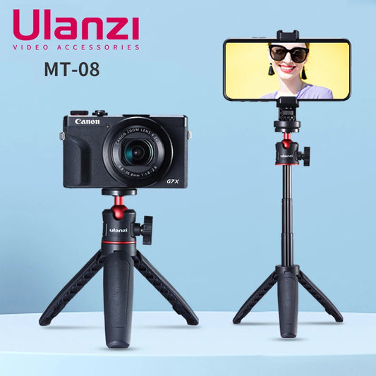 📷 Elevate your photography with the Ulanzi MT-08 Foldable Mini Tripod!