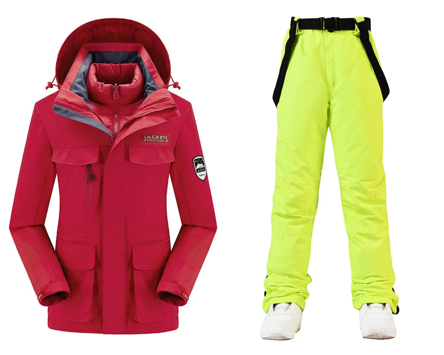 New Women’s Ski Suit ⛷️ Waterproof Windproof Snowboard Set – Warm Down Jacket & Snow Pants