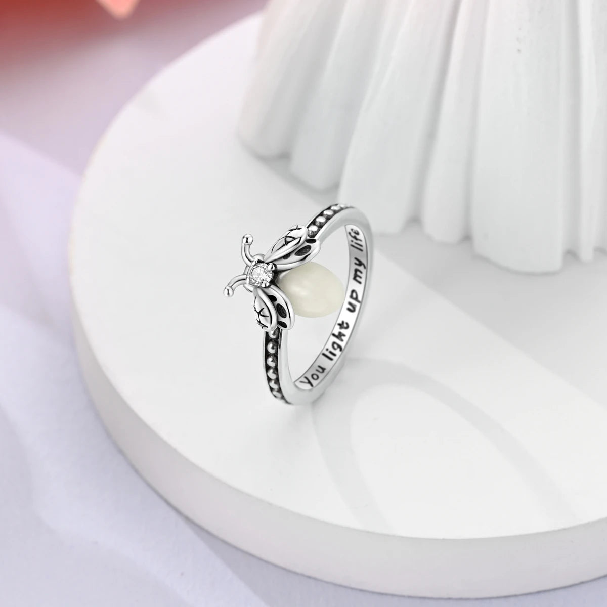 Silver Plated Infinite Love Firefly Ring Original Design Zircon Finger Rings For Women High Quality Wedding Jewelry Gift