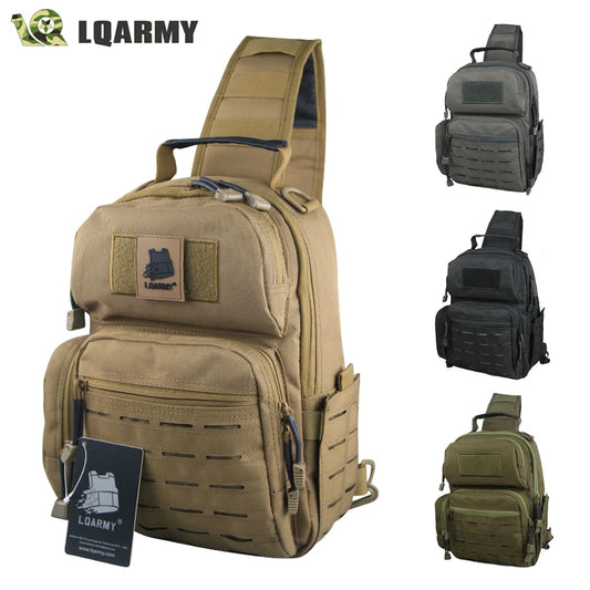 🎒 13-Inch Tactical Shoulder Bag | Military Sling Backpack | Large Capacity Waist Bag for Hunting, Camping & Everyday Carry