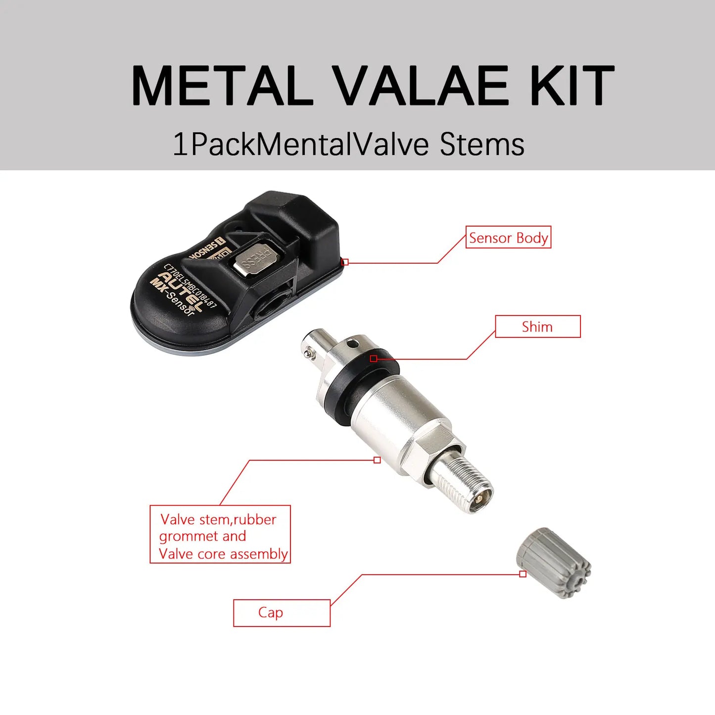 🚗 TPMS Car Tire Sensor - Autel MX-Sensor Dual Frequency 315MHZ+433MHZ 🚗