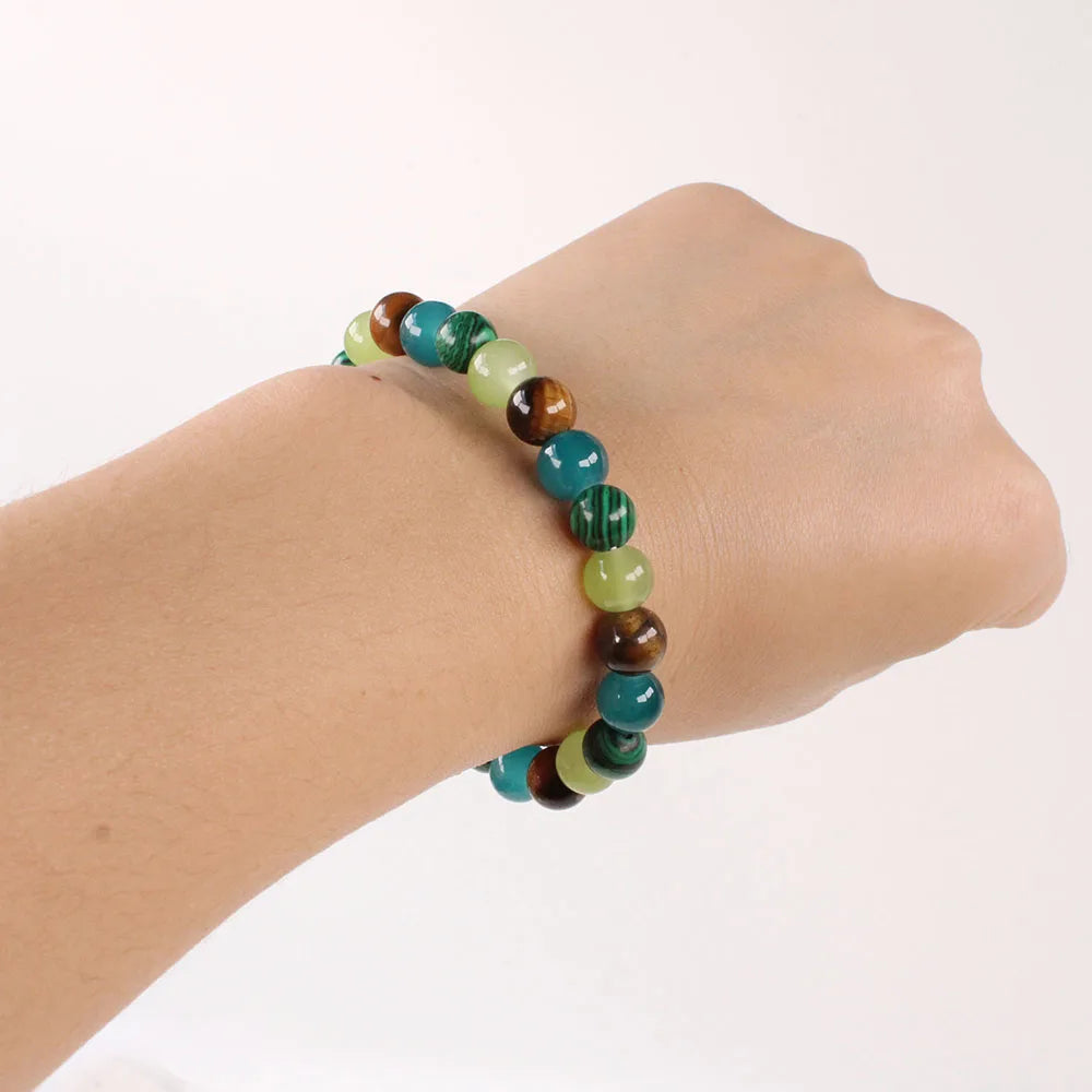 Rich Money Bracelet for Women – Boho Tiger Eye Stone Bangle, Wealth & Luck Jewelry, Trendy Gift