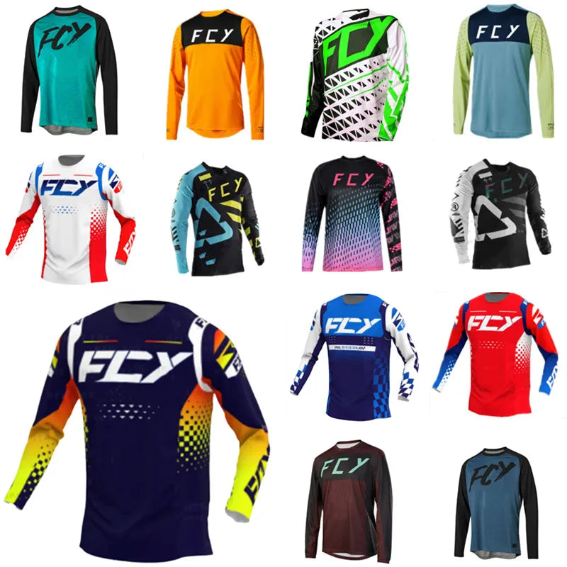 MTB Downhill Motocross Jersey | Enduro BMX Cycling Shirt for Men & Women | Breathable Bike Maillot