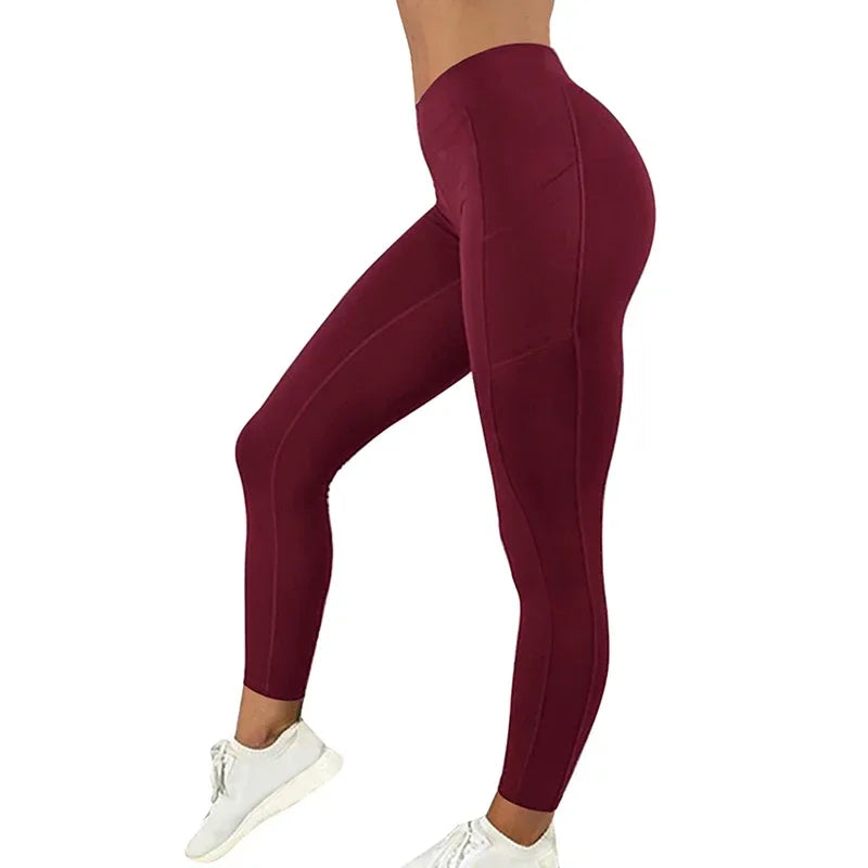 Stay Active & Stylish with Pocketed Yoga Pants! 🧘‍♀️