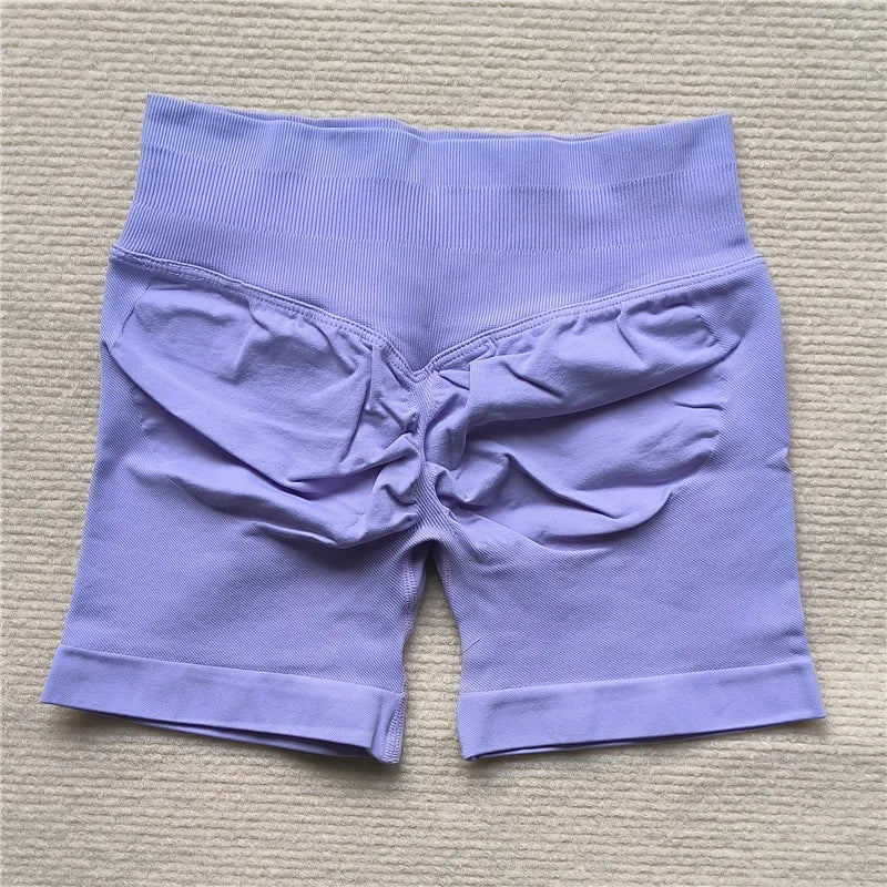 Gym Impact Scrunch Butt Shorts 🍑 Seamless Biker Yoga Shorts – Sexy Athletic Cycling & Running Shorts