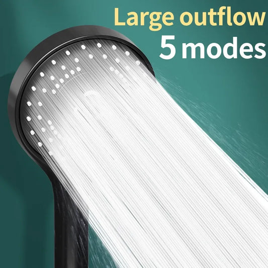 🚿 High-Pressure Bathroom Handheld Shower Head - 5 Spray Settings for Ultimate Relaxation! 🚿