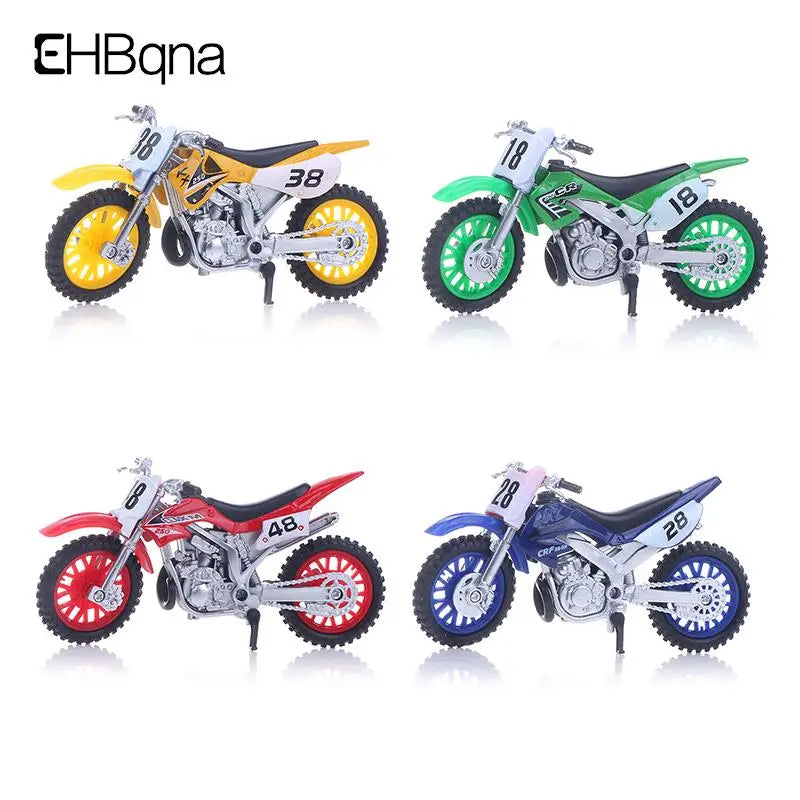 Simulated Alloy Motocross Motorcycle Model 1:18 Toy - Adventure Imitation Alloy Motorcycle Model for Home Decoration and Kids Toy Gift