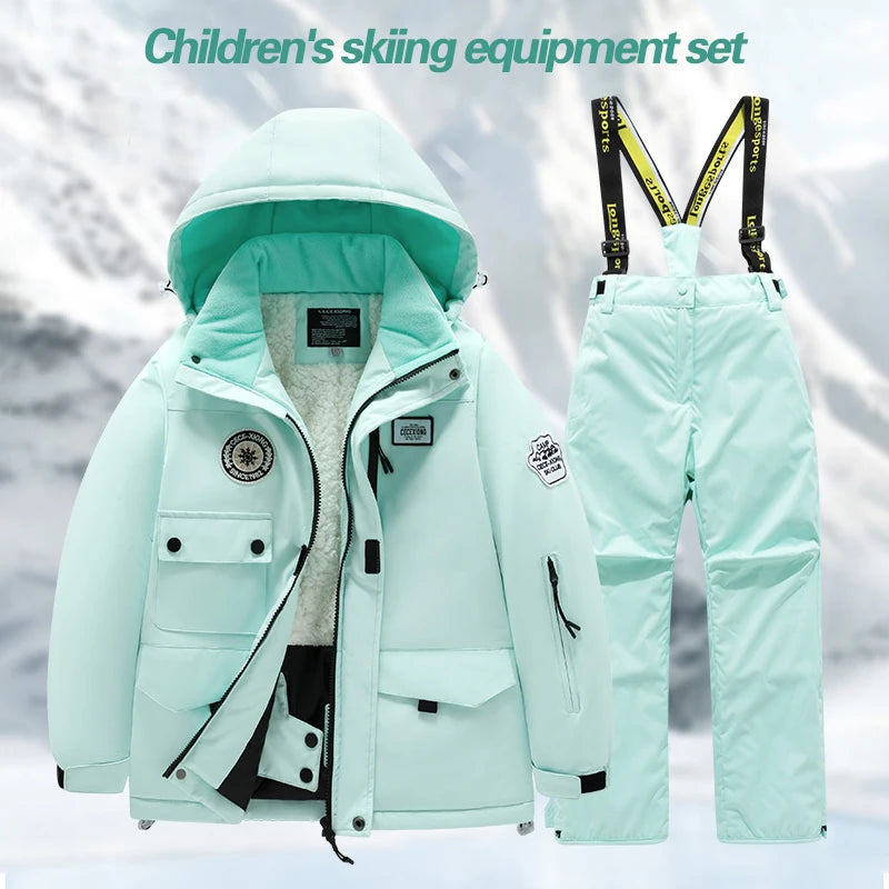 Kids' Waterproof Ski Suit Set – Warm Winter Snow Jacket & Pants for Boys & Girls ❄️