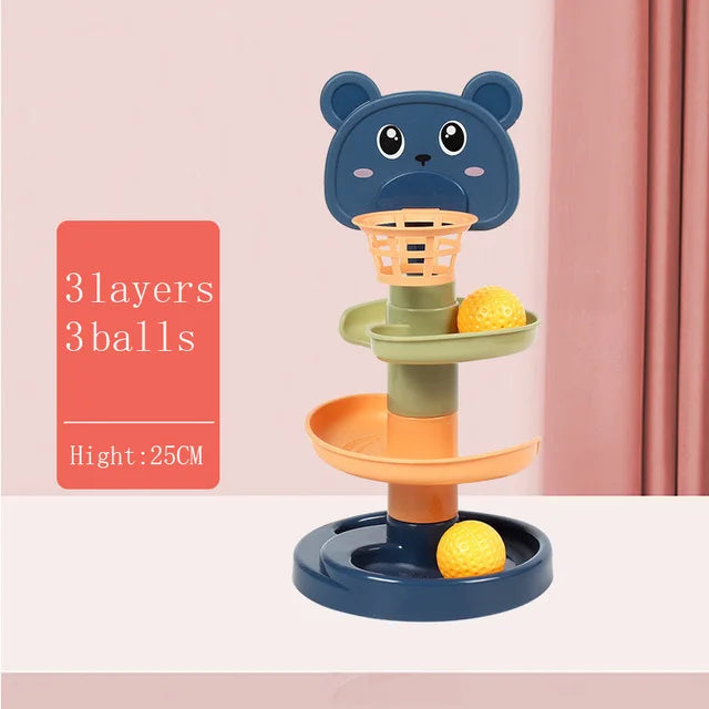 🌟 Montessori Baby Rolling Ball Tower - Fun & Educational Toy for 1-3 Year Olds!