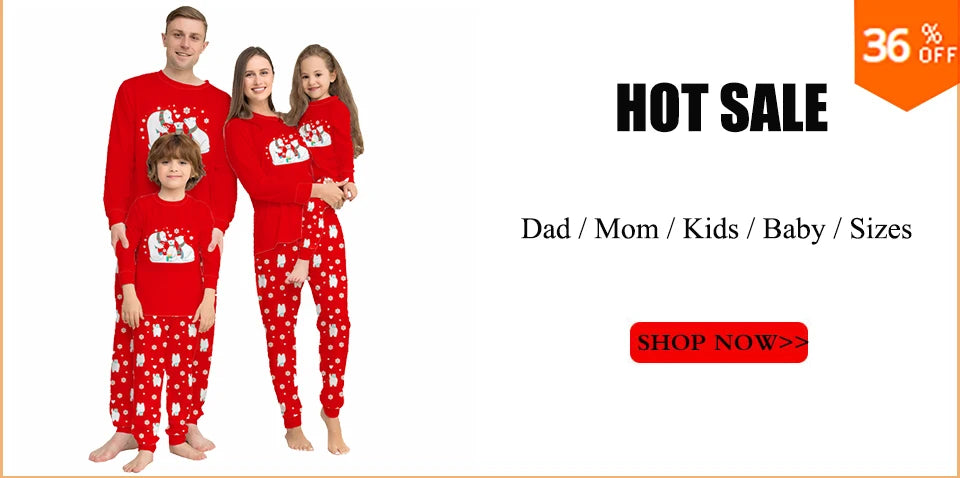 Christmas Family Matching Pajamas – New Year & Xmas PJs for the Whole Family! 🎄✨