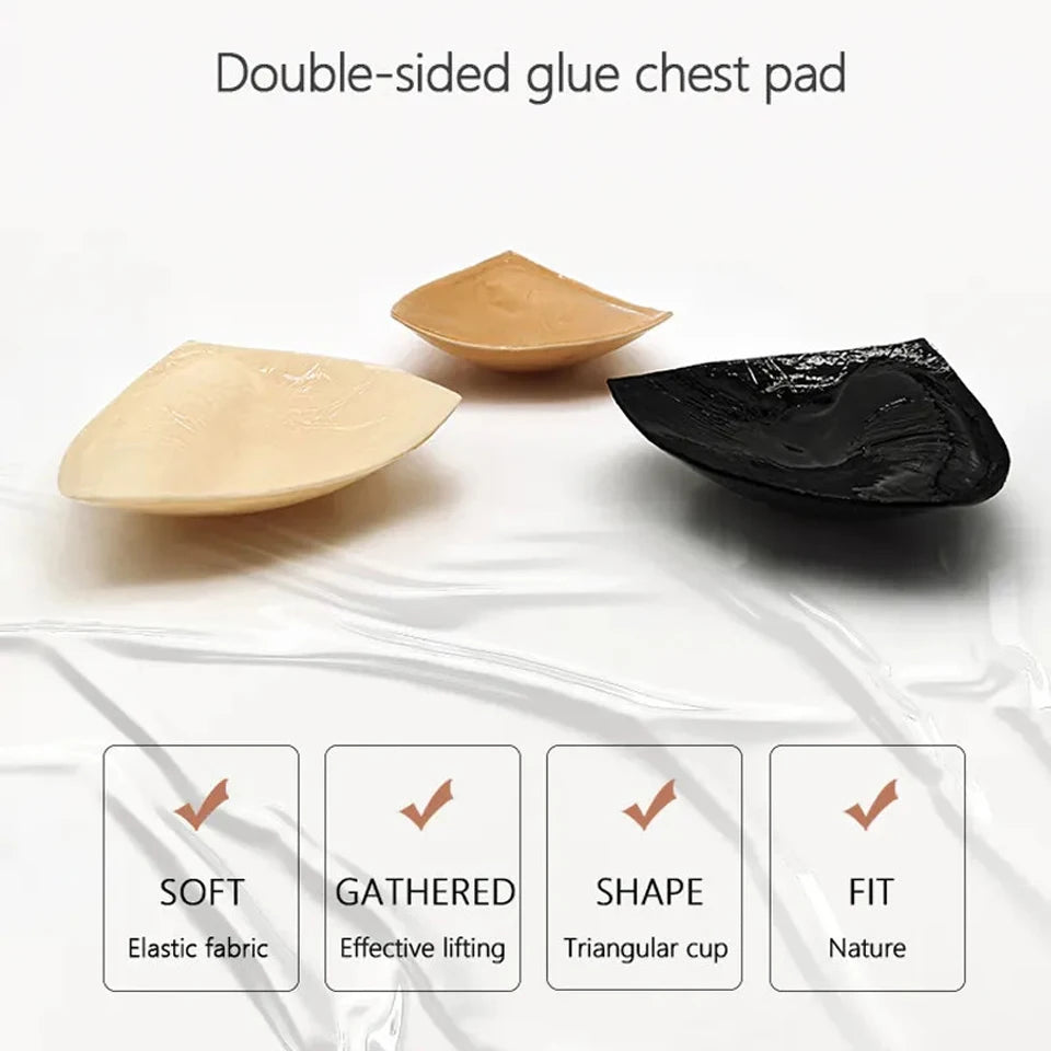 Double-Sided Adhesive Sticky Bra Inserts Push Up Thick Sponge Breast Lift Pads Swimsuit Bikini Cup Enhancer