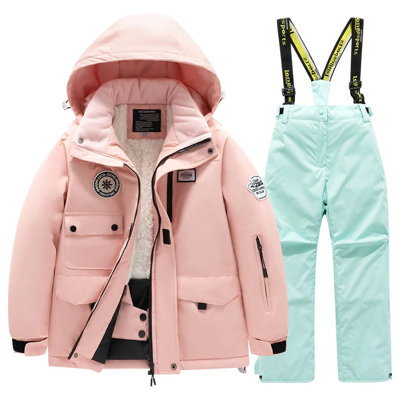 Kids' Waterproof Ski Suit Set – Warm Winter Snow Jacket & Pants for Boys & Girls ❄️