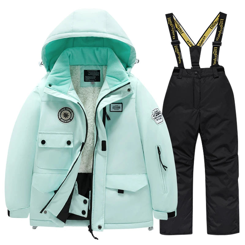 Kids' Waterproof Ski Suit Set – Warm Winter Snow Jacket & Pants for Boys & Girls ❄️