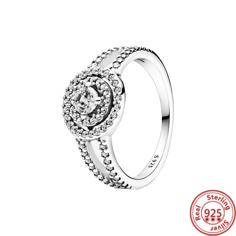 Elegant 925 Sterling Silver Crown Heart Wing Ring – A Timeless Anniversary Gift