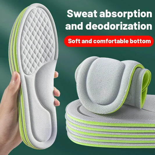 ✨ Ultimate 5D Memory Foam Sports Insoles – Breathable 🌬️ Shock-Absorbent 💥 Cushion for Men & Women 👟