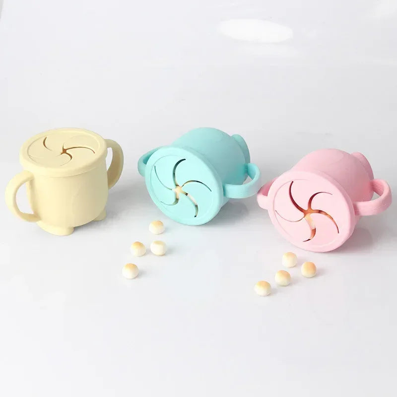 👶 Kids Silicone Snack Cup – Safe & Portable Food Storage 🍼