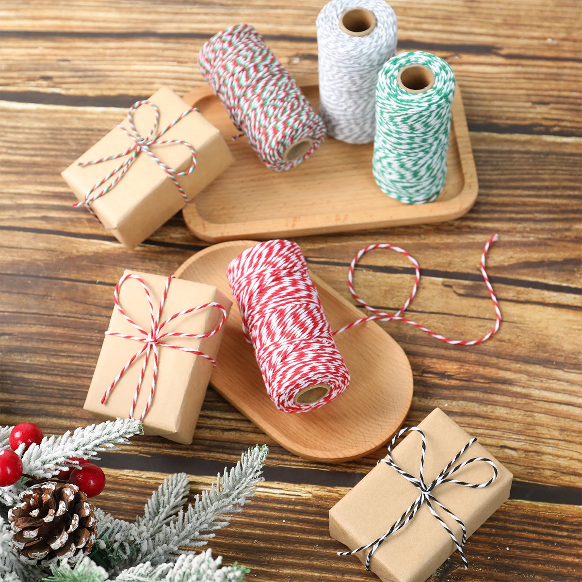 🎄 Christmas Wrapping String Rope 🎁 | Festive Rope for Gift Box Packaging & Holiday Decor 🌟