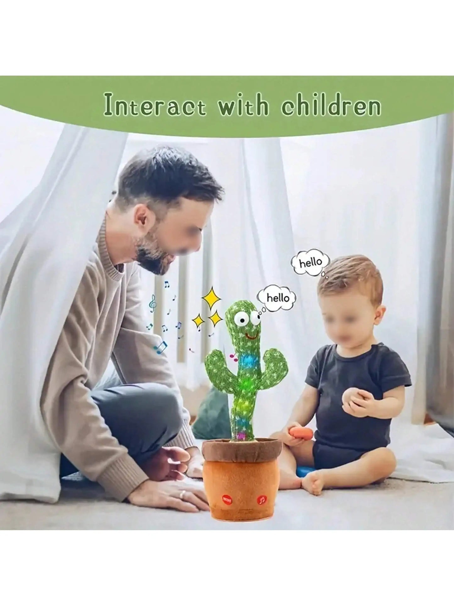 🌵 Dancing Talking Cactus Toy for Baby Boys and Girls 🌵