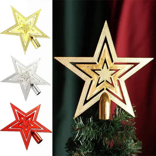 Christmas Tree Decoration Pentagram Top Star: