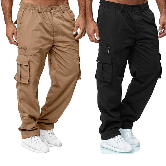 Men’s Tactical Cargo Pants | Casual Multi-Pocket Jogger Sweatpants for Everyday Wear 🏞️