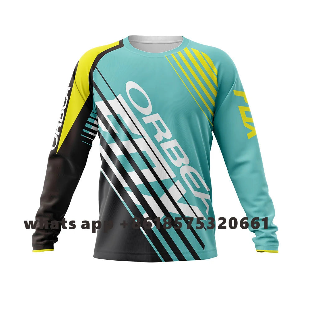 Men's Downhill Jerseys  - Mountain Bike MTB Shirts Offroad DH Motorcycle Jersey Motocross Sportswear Racing Bike 2024