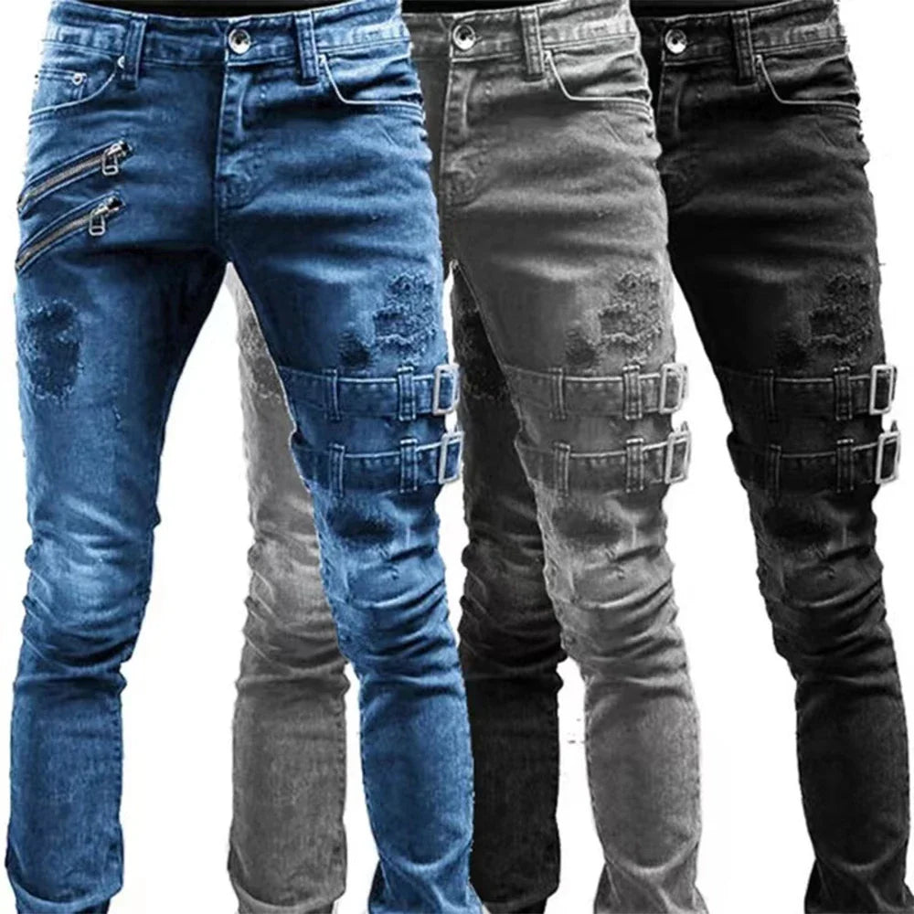 🔥 Style Meets Comfort: Slim Fit Stretch Jeans for Men! 💯