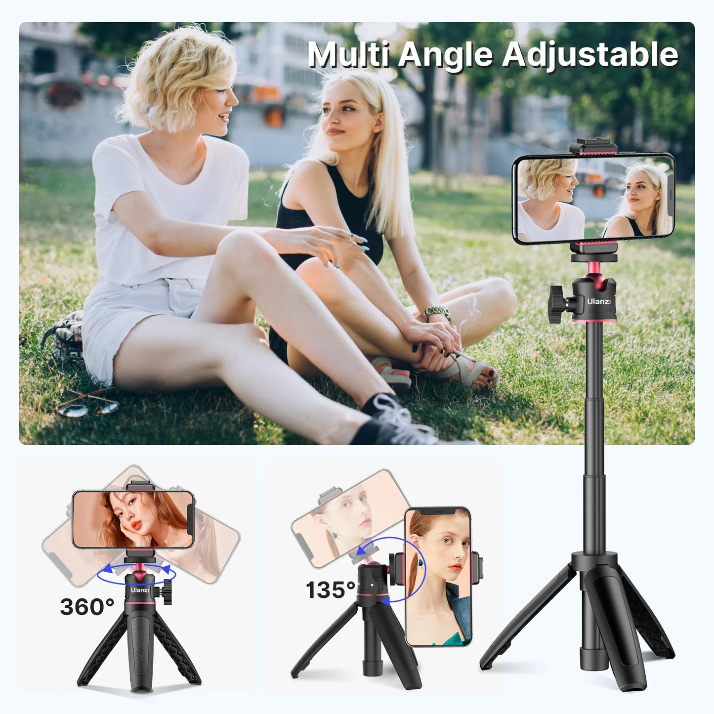 📷 Elevate your photography with the Ulanzi MT-08 Foldable Mini Tripod!