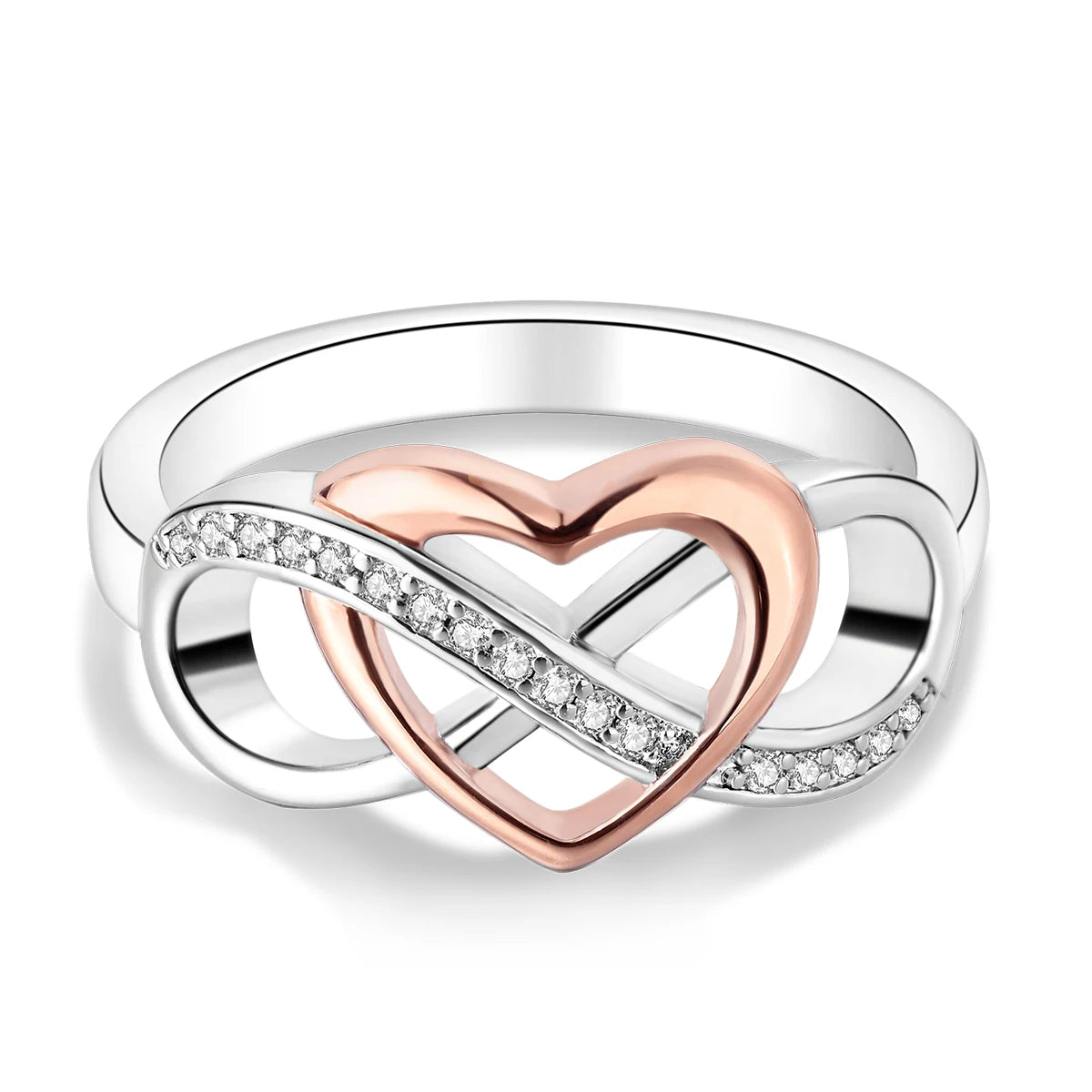 Silver Plated Infinite Love Firefly Ring Original Design Zircon Finger Rings For Women High Quality Wedding Jewelry Gift