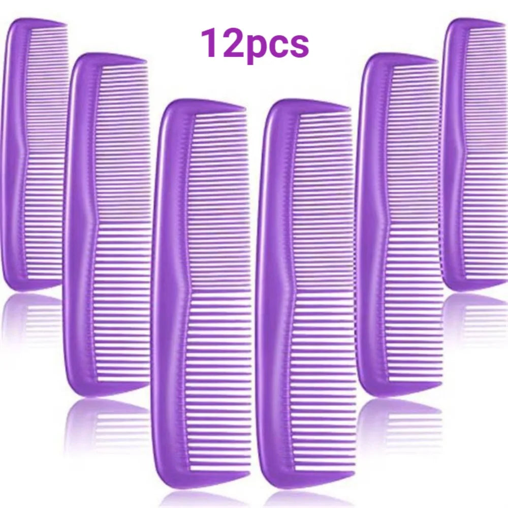 ✨ 12Pcs Anti-static Mini Double-Sided Hair Combs | Professional Beard & Hair Styling Tools Set 🌟