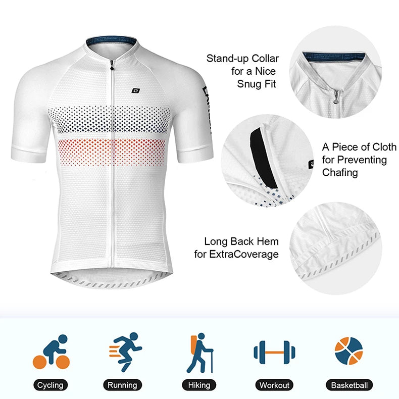 Men's Summer Cycling Jersey 🚴‍♂️ | Breathable, Quick-Dry MTB & Road Bike Shirt | Short Sleeve Sportswear